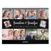 Creëer Uw eigen fotofamilie Modern Script 2026 Kalender (Hoes)