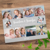 Creëer Uw eigen fotofamilie Modern Script 2026 Kalender