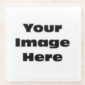 Creëer Uw eigen fotoglas Onderzetter Glazen Onderzetter (Voorkant)