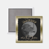 Creëer Uw eigen fotogoud | Aangepaste huisdier aan Magneet (Voorkant / Achterkant)
