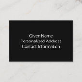 Creëer Uw eigen fotografie Visitekaartje (Achterkant)