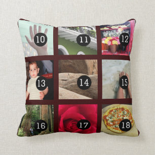 Creëer Uw eigen fotoinstagram met 18 afbeeldingen Kussen