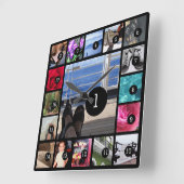 Creëer Uw eigen fotoinstallatieschema, stijl 17 af Vierkante Klok (Hoek)