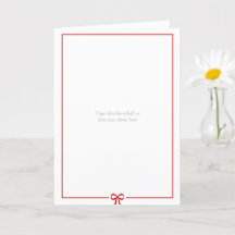 Creëer uw eigen fotokaart - rode rand boog