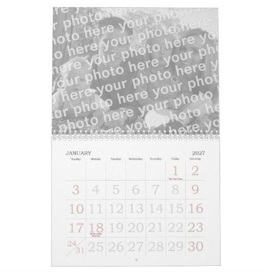 Creëer Uw eigen fotokalenders van 2012 Kalender (Jan 2027)