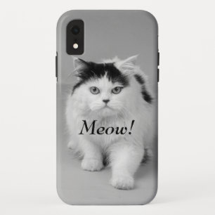Creëer uw eigen Fotokat schattig zwart-wit Case-Mate iPhone Case