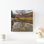 Creëer uw eigen fotoklok, sjabloon, eenvoudig vierkante klok (Huis)