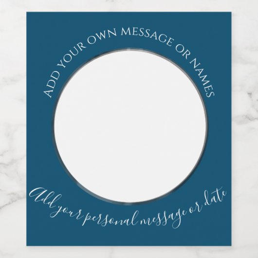 Creëer Uw eigen fotolabel Wijn Etiket (Enkel label)