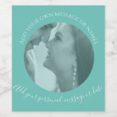 Creëer Uw eigen fotolabel Wijn Etiket (Enkel label)