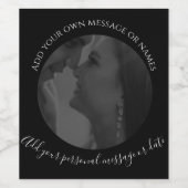 Creëer Uw eigen fotolabel Wijn Etiket (Enkel label)