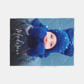 Creëer Uw eigen fotoMonogram Fleece Deken (Voorkant (Horizontaal))