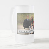 Creëer Uw eigen fotoMonogram Matglas Bierpul (Voorkant links)