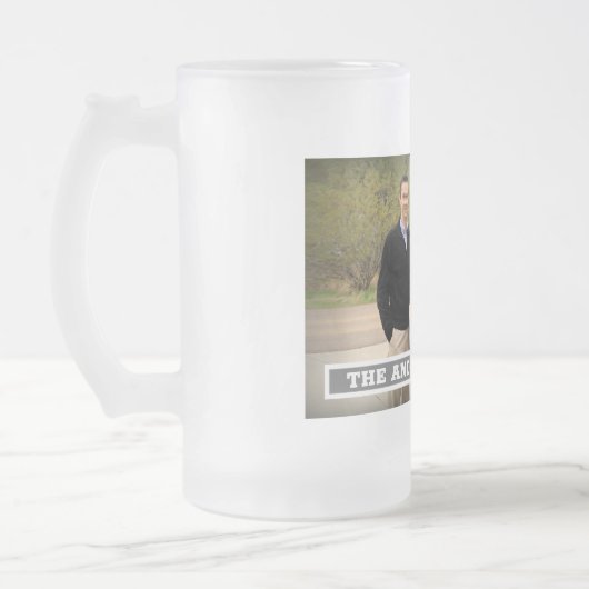 Creëer Uw eigen fotoMonogram Matglas Bierpul (Links)