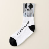 Creëer Uw eigen fotoMonogram Sokken (Links - buitenkant)