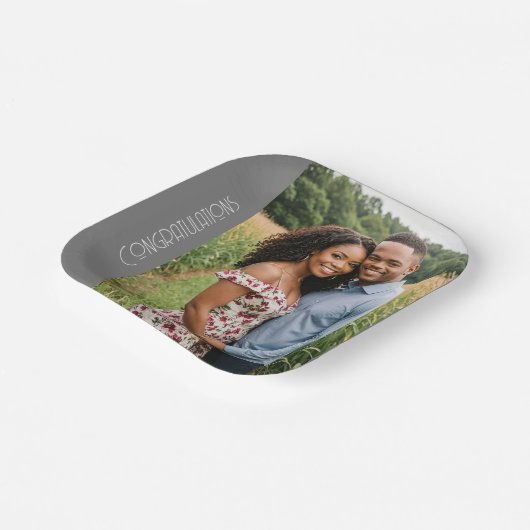 creëer uw eigen fotopapier bord aangepaste tekst (Gebogen)