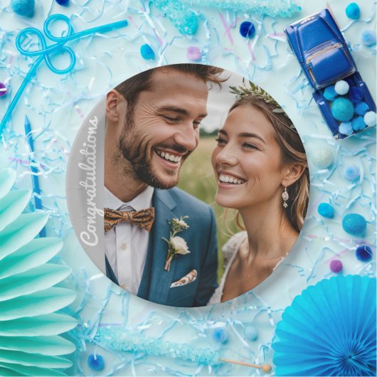 creëer uw eigen fotopapier bord aangepaste tekst (Feest)