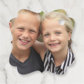 Creëer Uw eigen fotopapier Klassieke ronde sticker Bedankjes Labels (Achterkant)