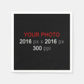 Creëer Uw eigen fotopapier Napkin Servetten (Voorkant)