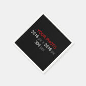 Creëer Uw eigen fotopapier Napkin Servetten (Hoek)