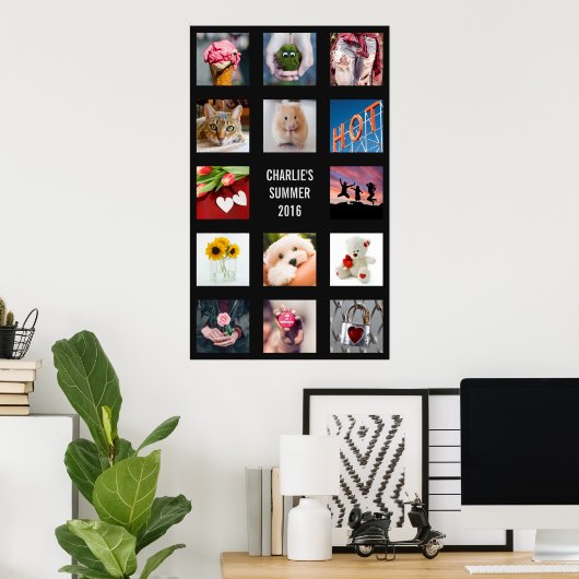 CREËER: UW EIGEN FOTO'S EN TEKSTposter Poster (Thuiskantoor)