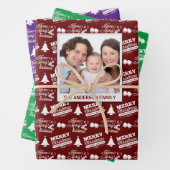 Creëer Uw eigen fotoserie Kerstmis Inpakpapier Vel (In situ)