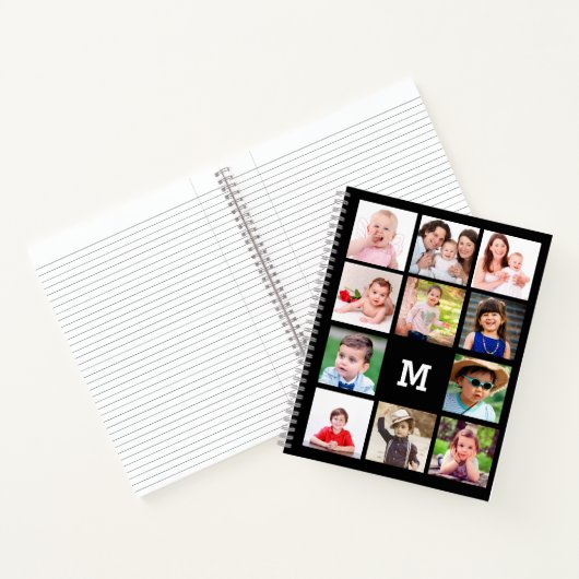 Creëer Uw eigen fotosjabloon monogram Notitieboek (Binnen)