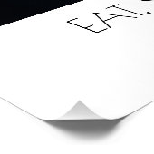 Creëer uw eigen fototekst en naam wit perfect poster (Hoek)