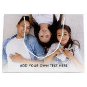 Creëer Uw eigen fototekst Groot Cadeauzakje (Voorkant)