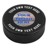 Creëer Uw eigen fototekst op maat Hockey Puck (3/4)