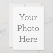 Enkele uitnodiging, Maat: 12,7  x 17,8 cm, Papier: Signature Mat, Enveloppen: Wit (Voorkant)