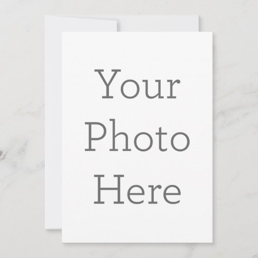 Enkele uitnodiging, Maat: 12,7  x 17,8 cm, Papier: Signature Mat, Enveloppen: Wit (Voorkant)