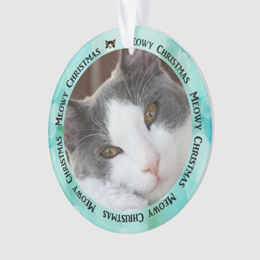 Creëer uw eigen fotoversiering met keukenkat ornament (voorkant)