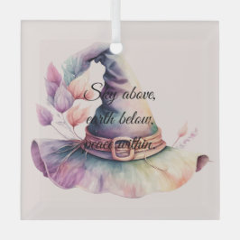 Creëer uw eigen Frilly Rainbow Witch Pet bladeren Glas Ornament