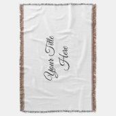 Creëer uw eigen - Fringe Blanket Deken (Voorkant Verticaal)