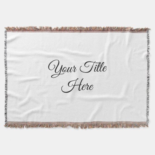 Creëer uw eigen - Fringe Blanket Deken (Voorkant)