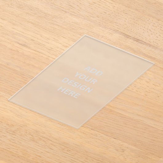 Creëer Uw eigen Frosted Acryl Uitnodigingen (Laagn)