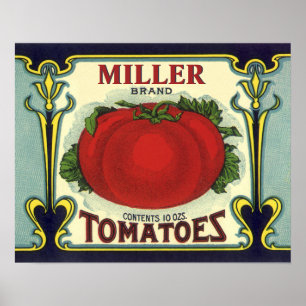 Creëer uw eigen  fruitkratenlabel poster