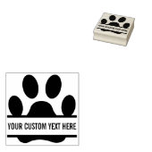Creëer Uw eigen Funny Paw Print Rubberstempel (Gestempeld)