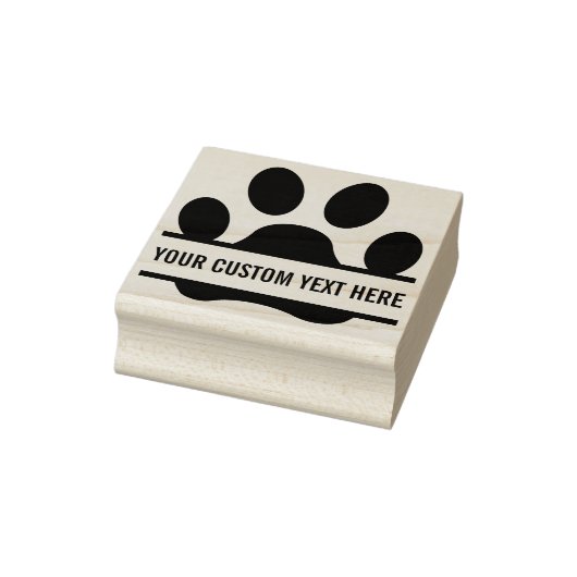 Creëer Uw eigen Funny Paw Print Rubberstempel (Stempel)