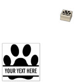 Creëer Uw eigen Funny Paw Print Rubberstempel (Gestempeld)
