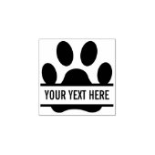 Creëer Uw eigen Funny Paw Print Rubberstempel (Afrduk)