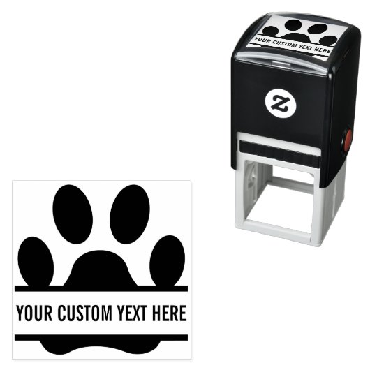 Creëer Uw eigen Funny Paw Print Zelfinktende Stempel (In situ)