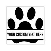 Creëer Uw eigen Funny Paw Print Zelfinktende Stempel (Design)