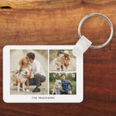 Creëer Uw eigen galerij van 3 foto's Sleutelhanger (Voorkant)