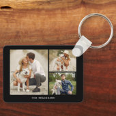 Creëer Uw eigen galerij van 3 foto's Sleutelhanger (Voorkant)