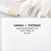 Creëer uw eigen gastnaam en adres Sticker (Insitu)