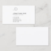 Creëer Uw eigen geavanceerde moderne monogram Visitekaartje (Voorkant / Achterkant)