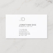 Creëer Uw eigen geavanceerde moderne monogram Visitekaartje (Voorkant)