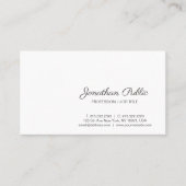 Creëer Uw eigen geavanceerde witte moderne platte Visitekaartje (Voorkant)