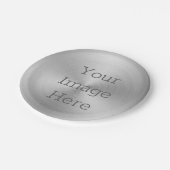 Creëer uw eigen geborstelde radiaal platina zilver papieren bordje (Gekanteld)